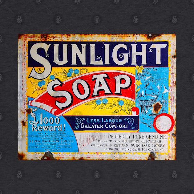 Sunlight Soap Vintage Sign by Design A Studios